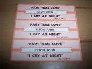 3 Elton John Part Time Lover / I Cry At Night Jukebox Title Strip