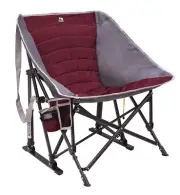GCI Outdoor Rocker Camping Chair MaxRelax Pod Rocker Red
