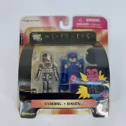 DC Minimates CYBORG • RAVEN Figures , Series 8, Art Asylum 2008