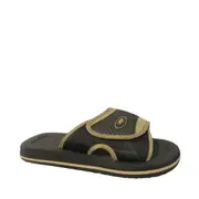 3 X Mens Lightning Bolt New Legend Khaki Thongs Sandals Shoes Flip Flops