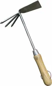 Garden Guru Hand Cultivator Hoe Tiller Tool - Stainless Steel for Ultimate...