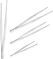 4pcs Stainless Steel Tweezers Set for Gardening Compact Portable Planting Tools Non Smooth for Succulent Planting Garden Hand Tools