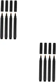 KALLORY 2sets Counterfeit Detection Pen Money Pen Checker Universal Security Marker Quick Verification Plastic Construction 4pcs*2