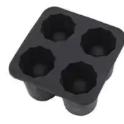 Silicone Ice Cube Mold Four Hole Press Ice Block Maker Creative round Cup Shape