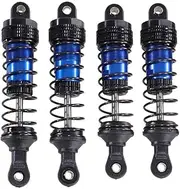 RWLZLB - Upgraded Front and Rear Hydraulic Shock Absorbers for MJX Hyper Go SCY Wltoys H16BM H14BM 14301 14302 14303 1/12 1/14 1/16 RC Car Upgrade Parts (77mm 80mm, Blue