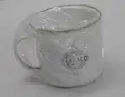 Tabasco White Enamel Hot Coffee Tea Mug Rustic Camp Cup Lightweight Steel