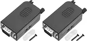 uxcell D-sub Connector 3-Row 15-Pin BD15 Male Female Serial Port Socket Terminal Breakout Block Adapter for Mechanical Equipment CNC Computers