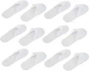 20Pairs Lightweight Disposable Slippers for Hotel Guests Comfortable Indoor Footwear for Parties and Travel Space Saving Design for Hospitality Use