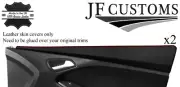 RED STITCH 2X FRONT DOOR CAPPINGS COVERS FOR FORD FOCUS MK3 11-14 5DR JF1 (for: Ford)