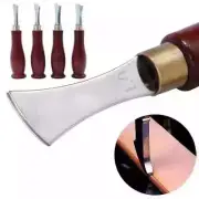 Leather Edge Creaser Stainless Steel Blade Wooden Handle Creaser Leather Tools