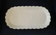 Lenox Alpine Carved Hors D'oeuvre Rectangle Tray Dish White Brand New in Box 1st