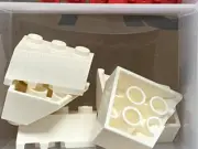 LEGO Parts - White Wedge 3 x 3 Sloped Right - No 48165 - QTY 5