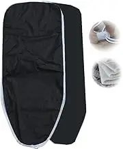 Standard Size Black Ironing Board Cover and Pad 36x13in 43x13in Scorch Resistant Ironing Board Replacement Cover with Thick Padding Easy to Fit(43x13in/110x33cm)