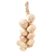 Realistic Garlic Strings for Home Decor Lifelike Fake Garlic Ornaments