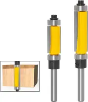 1/4 Inch Shank Pattern Flush Trim Router Bit Set with Top and Bottom Bearing - 2