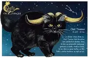 Sebrine 94162PC Chat Taureau Cat Postcard, Postcard, DU ZODIAQUE Zodiac Signs, Taurus