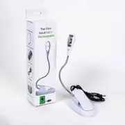 Artico The Flexi Rechargeable Book Light Reading Lamp Clip On White RCBL004
