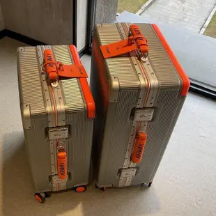 可宅配  折AIRWAY耐用行李箱女可坐鋁框箱寬拉桿登機箱男萬向輪20寸靜音輪新-來可家居