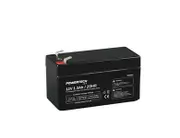 DiaMec 12V 1.3Ah Sealed Lead Acid Battery with 4.8mm Spade Terminal Connections