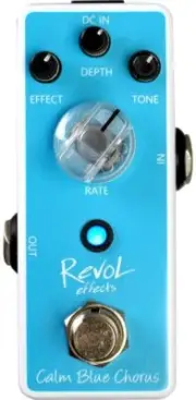 New Revol Effects Effector Chorus Clam Blue Chorus ECO-01 From Japan