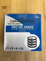 Commander Optics PRO HD 58mm 4PC Macro Close Up Lens Set NEW +1 +2 +4 +10