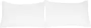Stretch Pillowcases - Micro Jersey Knit & Ultra Soft, Standard Size - Set of 2 Pillow Cases, White