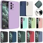Square Liquid Soft Silicone Case For Samsung S24+ S23FE S23Plus S22 Ultra S21FE