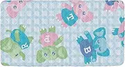 Elephant Cartoon Plaid Blue Toddler Travel Bed Sheet Waterproof Cot Sheet for Kid Travel Bed for Kids Sleeping Cot 50'' x 25'' (Sheet,Bed Not Included)