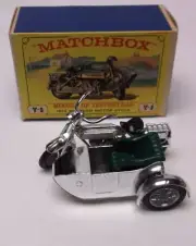 Matchbox Models of Yesteryear Y-8 1914 Sunbeam Motorcycle with Sidecar