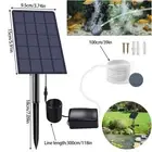 Solar Powered Oxygenator Air Pump Outdoor Fish Pond Water Pool Oxygen Aerator AU