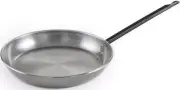 Garcima_Heavy Duty Polished Steel Shallow Pan with One Handle, 24 cm