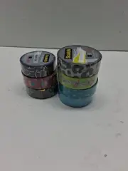 Lot of 7 Rolls of Washi Tape Scotch Expressions Zodiac Cupcake Leopard Sushi