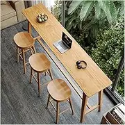 Exquisite Modern Breakfast Table Set with Chairs for Pub Cafe Office Narrow Coffee Table and Stool Dining Set Counter Height Pub Table with 2 Stools