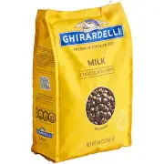 Ghirardelli Milk Chocolate .8M Baking Chips 5 lb. - 2/Pieces WS-40842058
