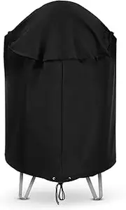 Arcedo Round Smoker Cover 30 Inch, Heavy Duty Waterproof Charcoal Kettle Grill Cover, Outdoor Vertical Barrel Cooker Dome Smoker Cover, Bullet Smoker Cover, Fits Weber, Charbroil, Kamado Joe and More