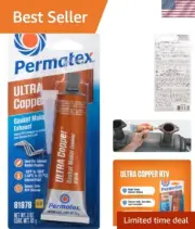 High-Performance Ultra Copper Silicone Gasket Maker 3oz - Sensor Safe & Flexible