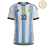 在飛比找Yahoo!奇摩拍賣優惠-小胖哥2023阿根廷主場球員版球衣足球服-帶梅西字號