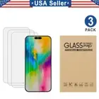 3PCS Tempered Glass Screen Protector for iPhone 16 Plus Pro Max