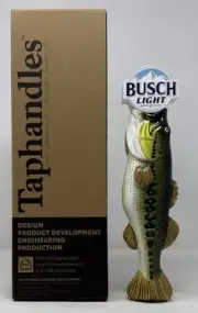 Busch Light Bass Fish 11” Tap Handle - NIB