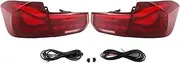 LED Tail Lights Compatible With BMW 3 Series F30 F35 F80 2012-2018 ，Red OLED GTS Style Rear Lamp Rear Lamps DRL Signal Automotive