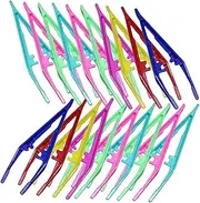 HONITANO 30Pcs Eyebrow Tweezers Ergonomic Portable Tweezers for Makeup for Personal Professional Use for Removal Mixed