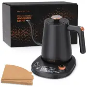 Electric Gooseneck Kettle with Precise Temperature Control. Pour Over Coffee ...