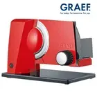 Graef Electric Food Slicer Compact Deli Meat Bread Slicing Machine Red SKS110.