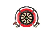 Target Darts OMNI TEX PRO Dart Board, Red Surround, + Darts