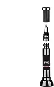 Rhinestone Glue for Nails,8ml Portable Black Brush Pen Tip Glue | Super Strong Adhesive, Nail Charm Gel, Cured Need, Crystal Polish Decor for Women
