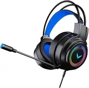 Noise Reduction Gaming Headset 3.5mm Jack 7.1 Channel Sound on Ear Headphones for Console Mobile