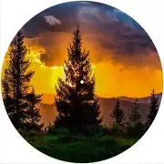 Slipmat Scratch Pad Felt for any 12" Turntable LP DJ Record Player SUNSET TREE 3