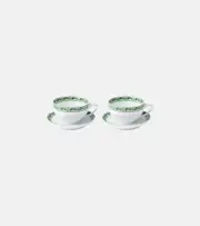 [Dolce & Gabbana Casa] Dolce & Gabbana Casa Majolica set of 2 teacups and saucers