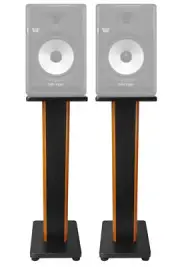 (2) Rockville 28" 2-Tone Studio Monitor Speaker Stands For Behringer NEKKST K8