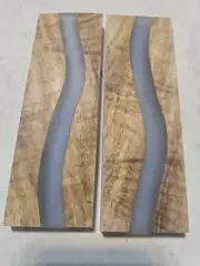 Stabilized Spalted Maple And Epoxy Knife Scales, #161